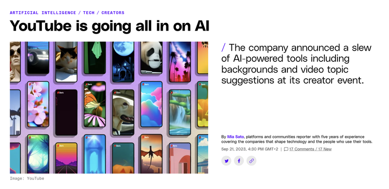 Youtube is going all in on AI